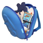 backpack cerise and friends blue and inside
