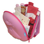 backpack cerise and friends pink  and inside